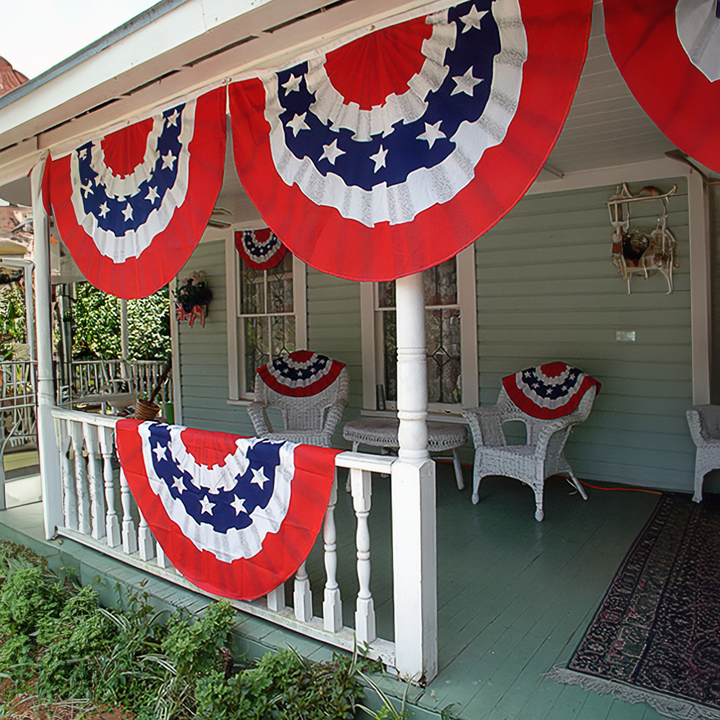 Patriotic Mirage Fan Bunting